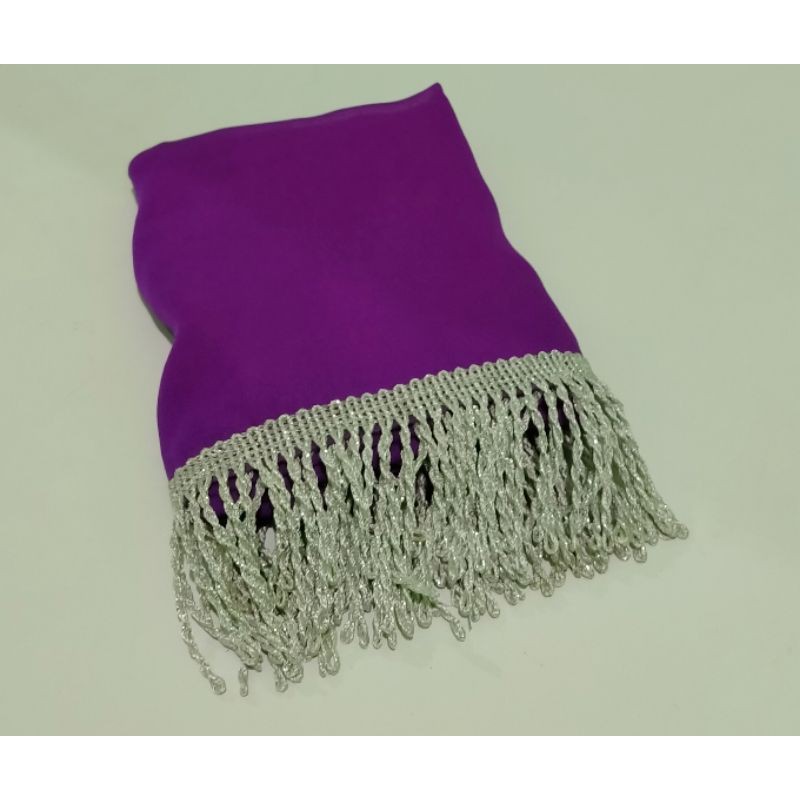 Sampur Tari Panjang 3Meter (Lebar 50-60cm)-Ungu