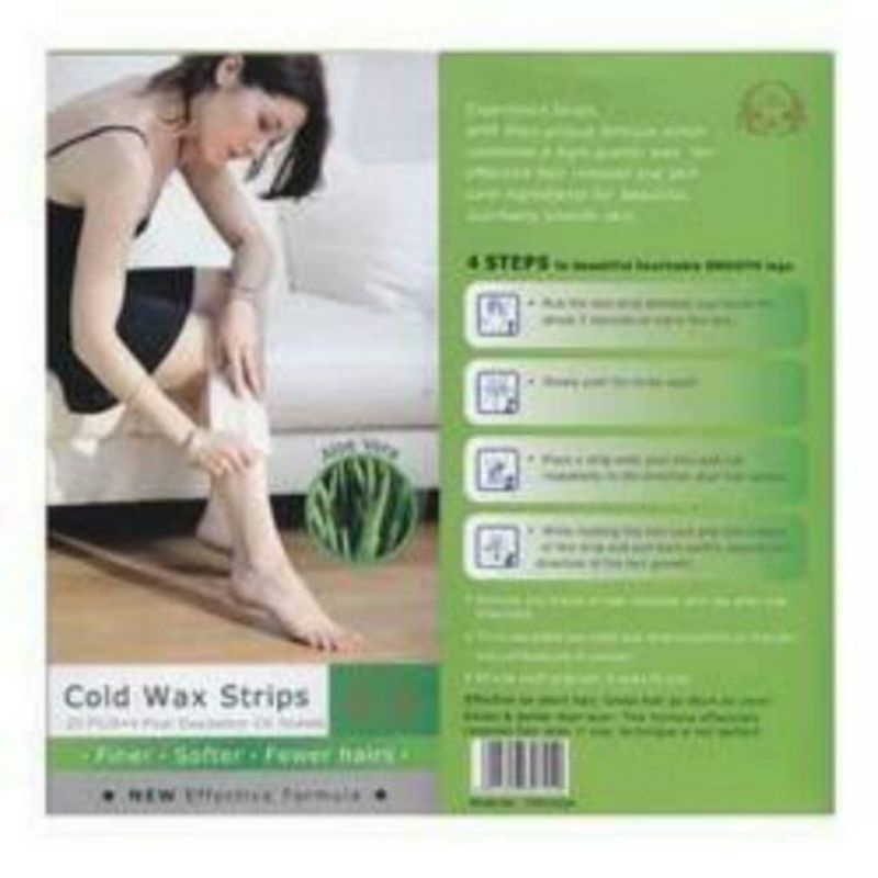 COLD WAX STRIPS 20 PCS/WAXING STRIPS