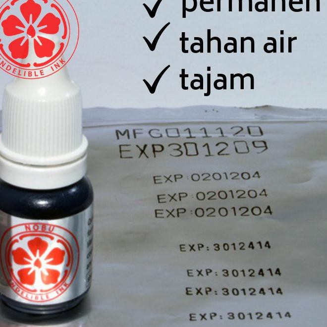 

る Tinta Stempel Plastik Kemasan - Botol - Foil Bag - Tahan Air Permanen ☾