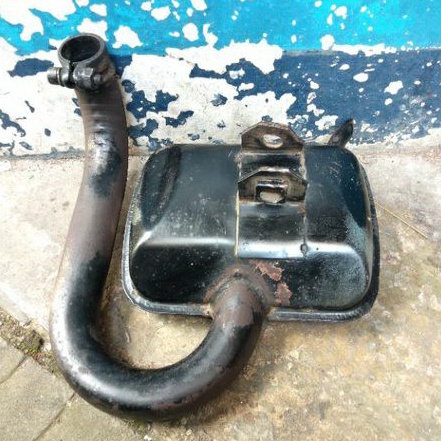 Knalpot Vespa Excel DGM original  leher kerut copotan