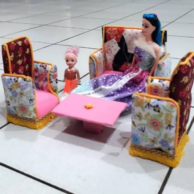 Accesoris Barbie Furniture Sofa Set Barbie