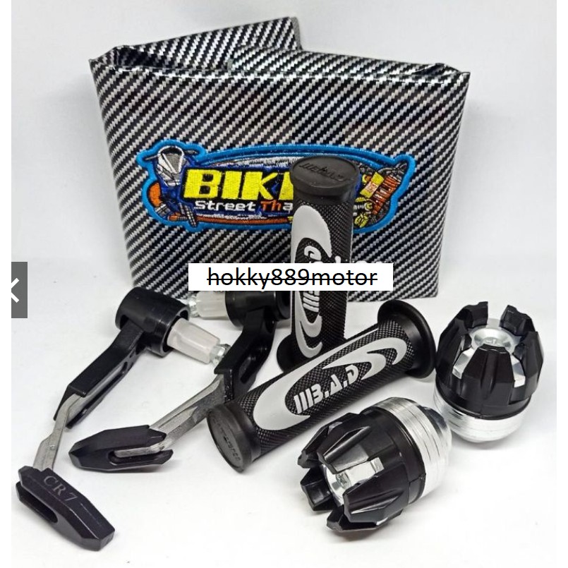 Kulit Jok Carbon Warna + Progruad Robot + Jalu AS Roda + Handgrip bad nike 1 Paket Isi 4 item Unives