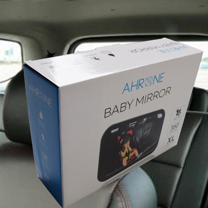 Mary Kaca Spion Bayi / Anak Laki-Laki / Perempuan Rotasi 360 ° Adjustable Untuk Car Seat