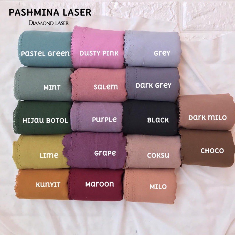 PASMINA LASER DIAMOND CREPE