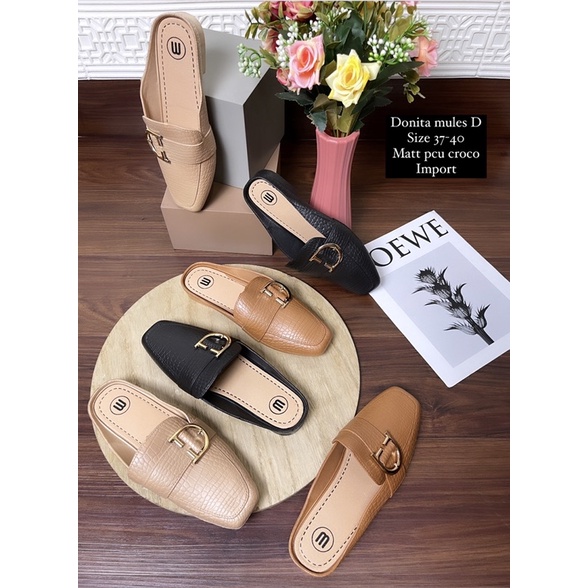 GJAZ DONITA MULES SANDAL MOTIF H&amp;BB&amp;D