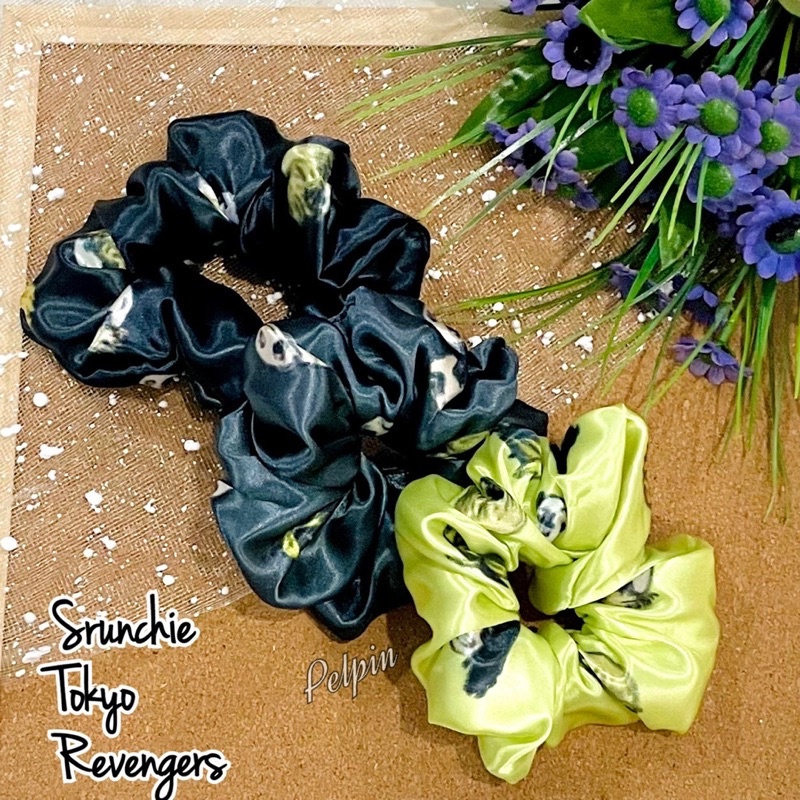 kuncir rambut anime scrunchie tokyo revengers scrunchies anime toman mikey draken takemichi chifuyu 