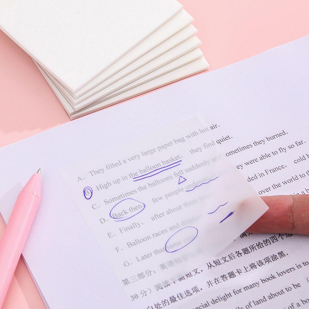 Nanas Transparan Sticky Notes Kreatif Pesan Notes Stiker Alat Tulis Aksesoris Memo Pads