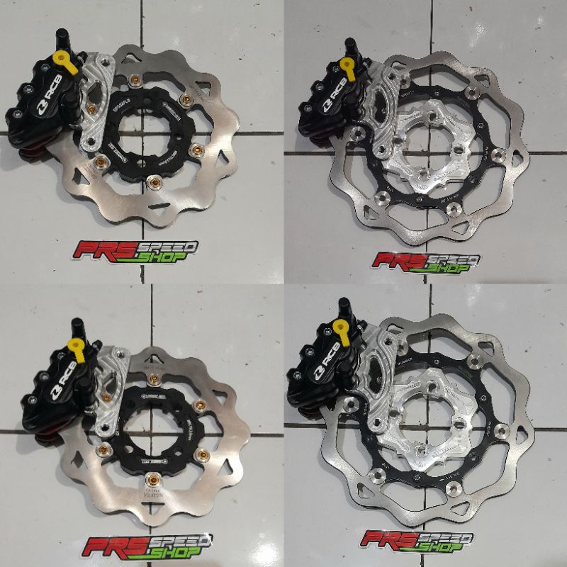 pengereman depan galfer rcb mio braket disc piringan 220mm 260mm fino 220 260