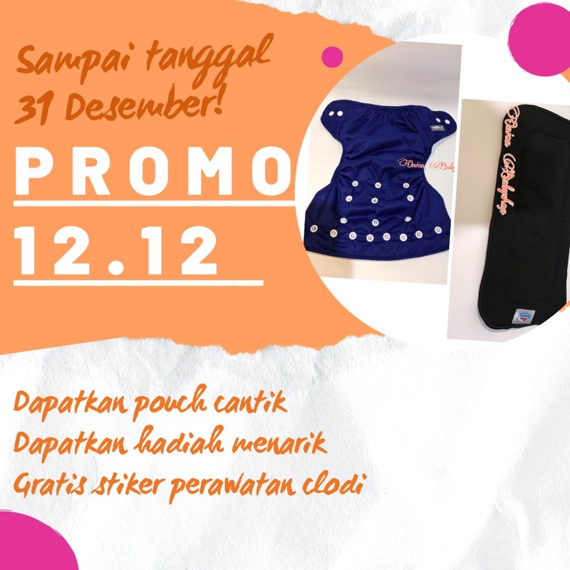 (PROMO Paket) Clodi LITTLE HIPPO + insert BABYLAND Bamboo