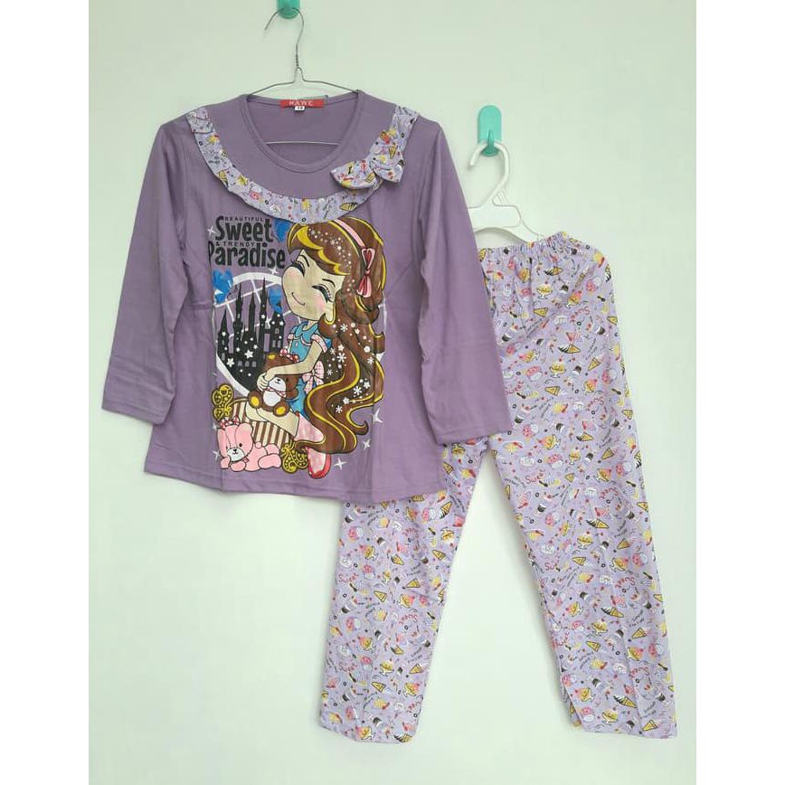 Piyama Anak / Baju Tidur Anak Perempuan - 6-7 tahun