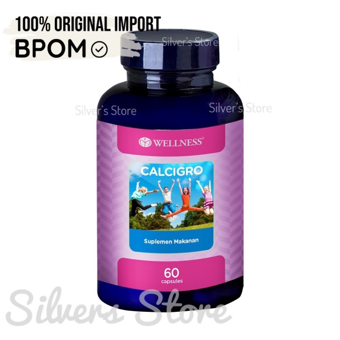 Wellness Vitamin Calcigro Calcium Magnesium D3 Boron Tulang Gigi Anak Vit Anak -