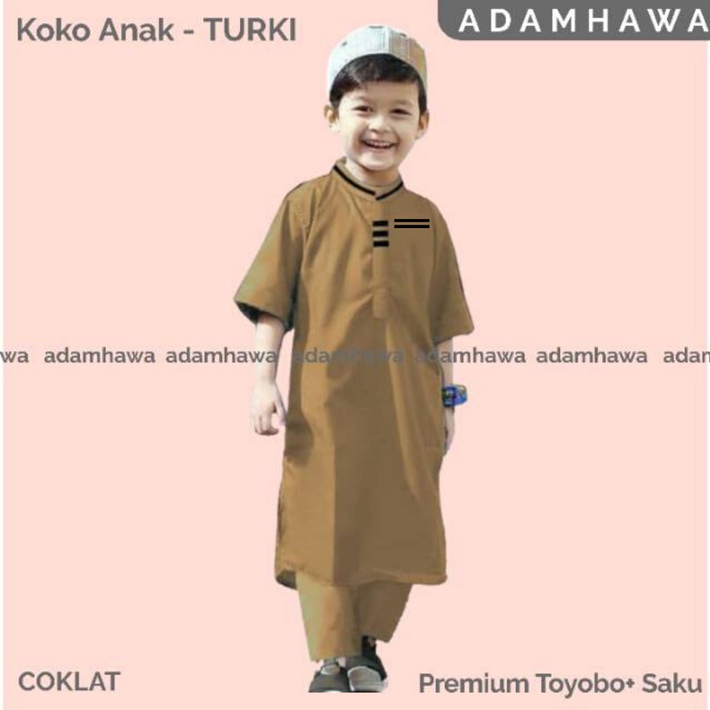 Koko Rafasya / Stelan koko turki anak / jubah anak / Pakistan anak / koko Rafarafi (Usia 2-12 tahun)