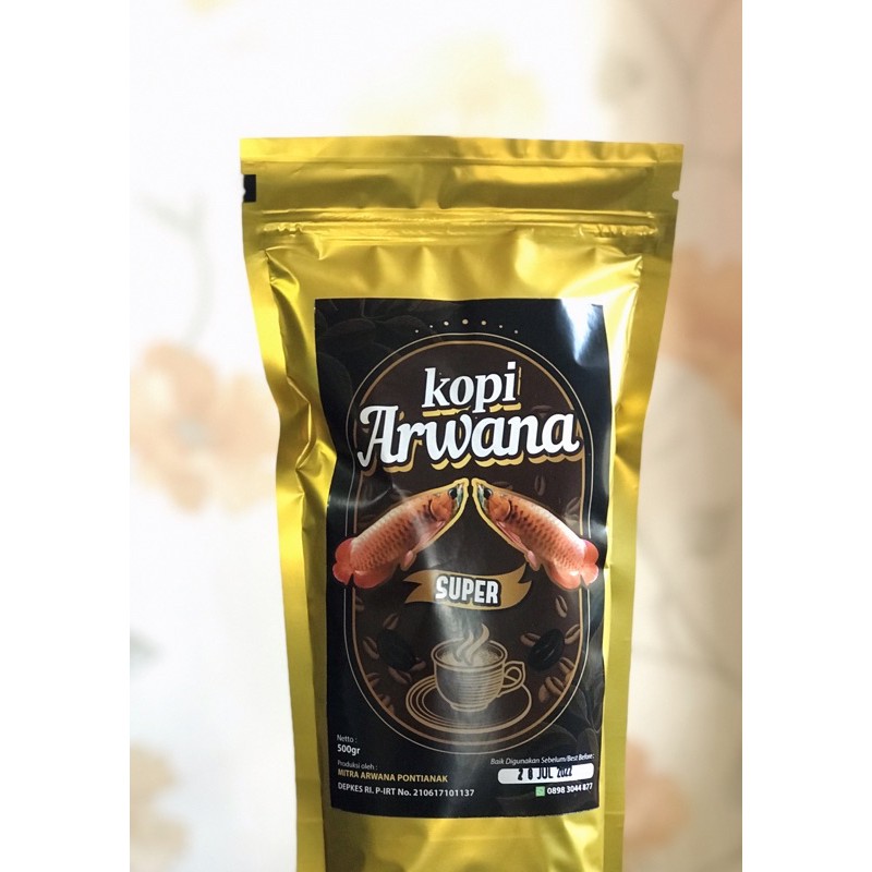 

Kopi Bubuk Arwana 500gr, dengan biji kopi Robusta super 100%