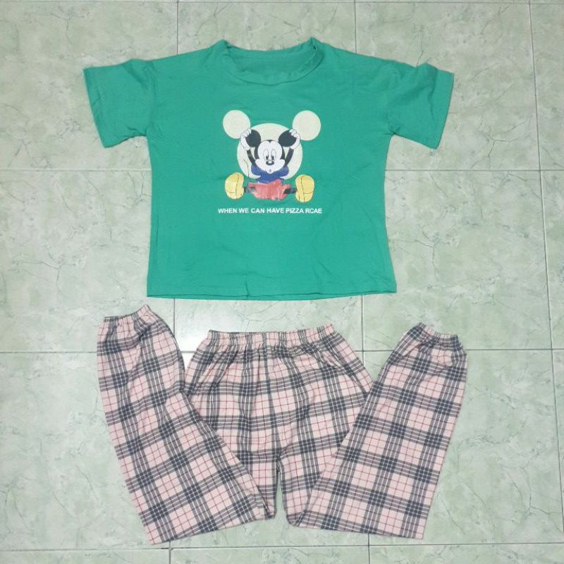 Piyama Import Wanita Baju Tidur CP Bahan Korea Spandek