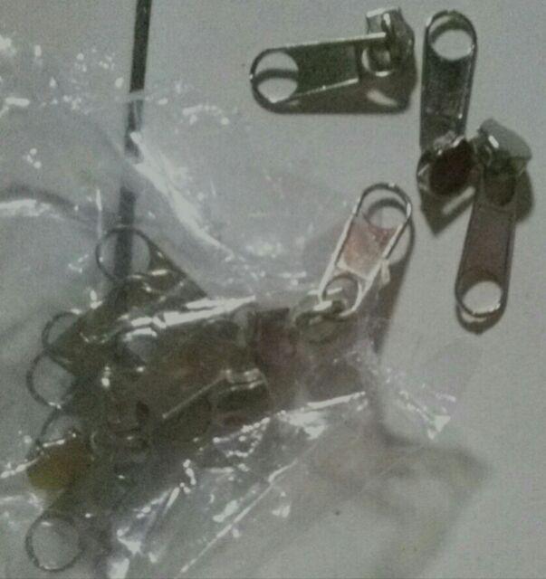 Kepala Resleting No 3 Nikel 12 Pcs