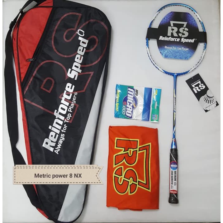 RAKET BADMINTON - RS METRIC POWER 8 NX - ORIGINAL