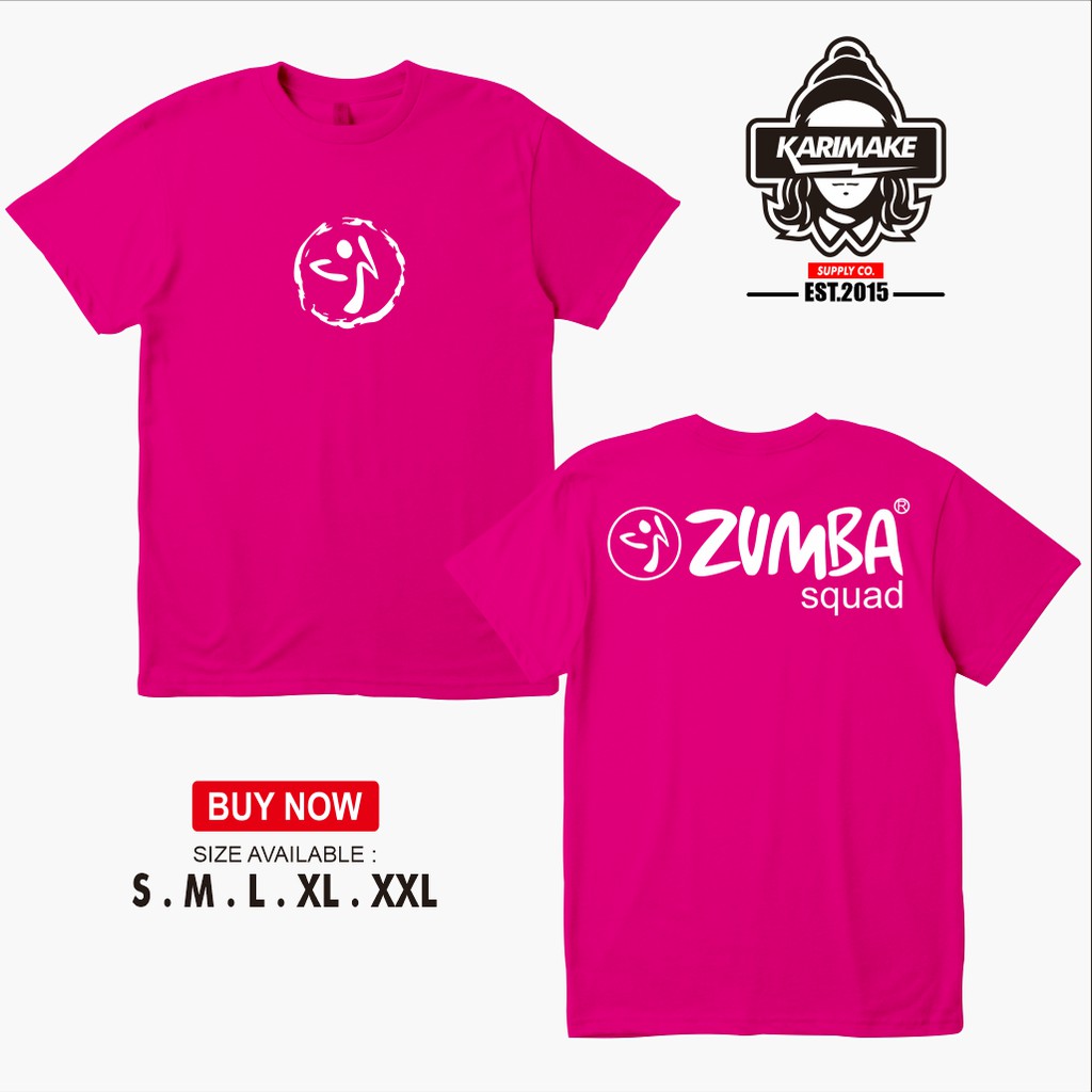 Kaos Baju Zumba Squad Fitness Design 2 Kaos Senam Aerobic Kaos Sport Karimake Shopee Indonesia