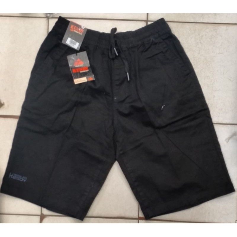 kendy pinggang karet hitam/celana kendy/celana pendek/celana casual