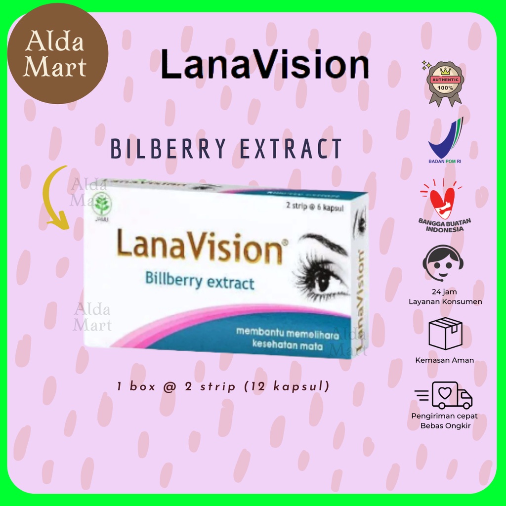 LanaVision Billberry Extract | Nutrisi mata | Suplemen