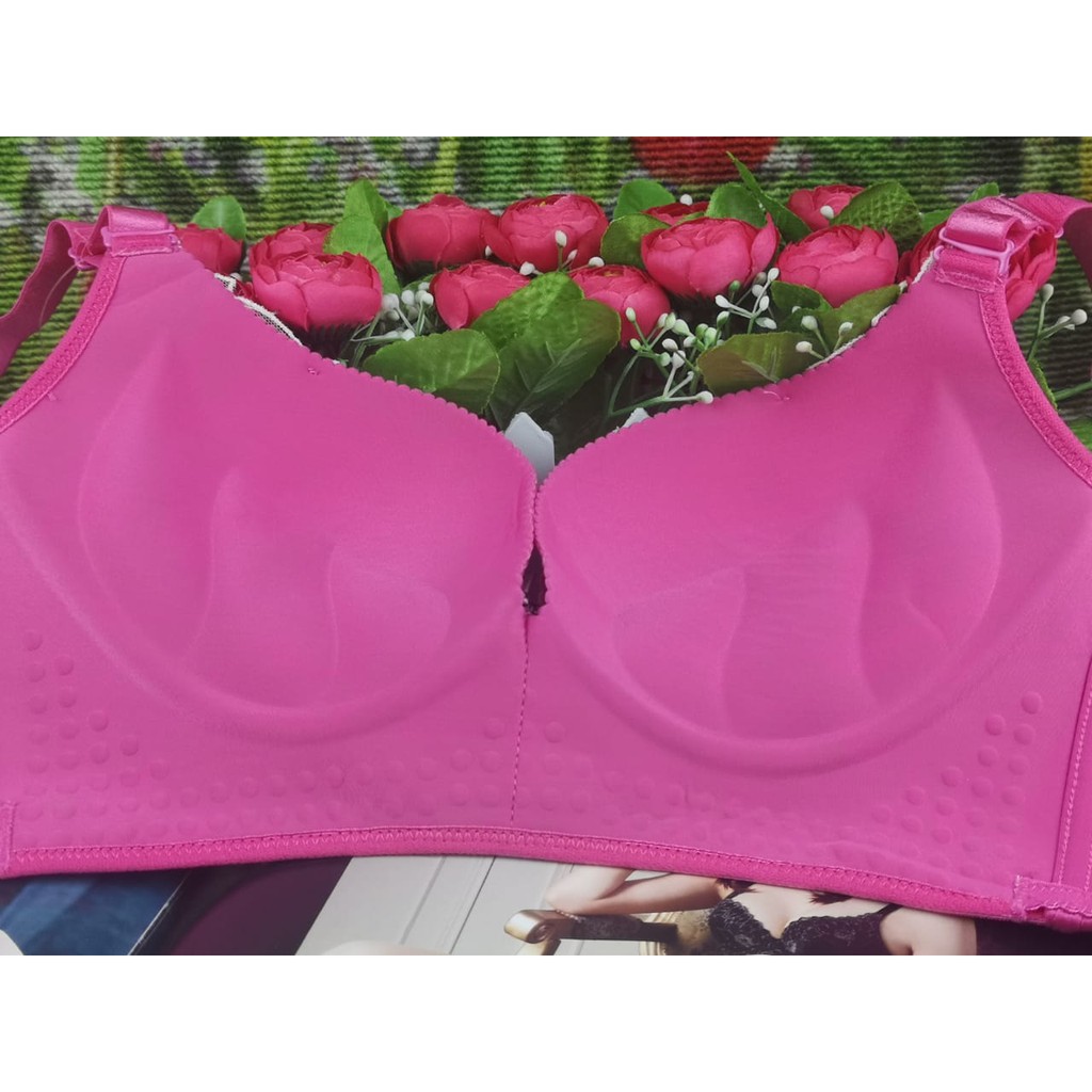 Bra Full Cup Import - 009 Bunga Busa Tebal tdk ada Kawat, Size &gt; 32 - 38 (BELI 4 FREE MASKER)