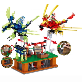 Bmz 4 In 1 Compatible Lego Ninjago Masters Spinjitzu Assemble Diy Dragon Ninja Racing Car Buildings Blocks Blocks Toy For Kids Shopee Indonesia