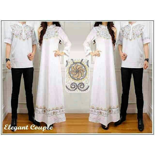 Baju Lebaran Couple Putih