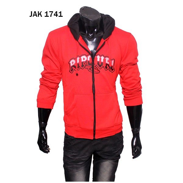 Jaket Pria Fleece Merah - JAK 1741