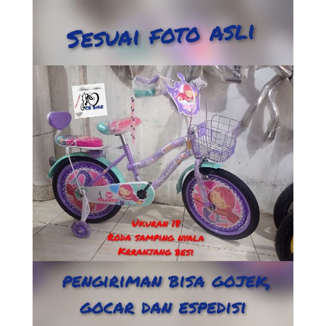 SEPEDA MINI ANAK PEREMPUAN ATLANTIS 18 BELL