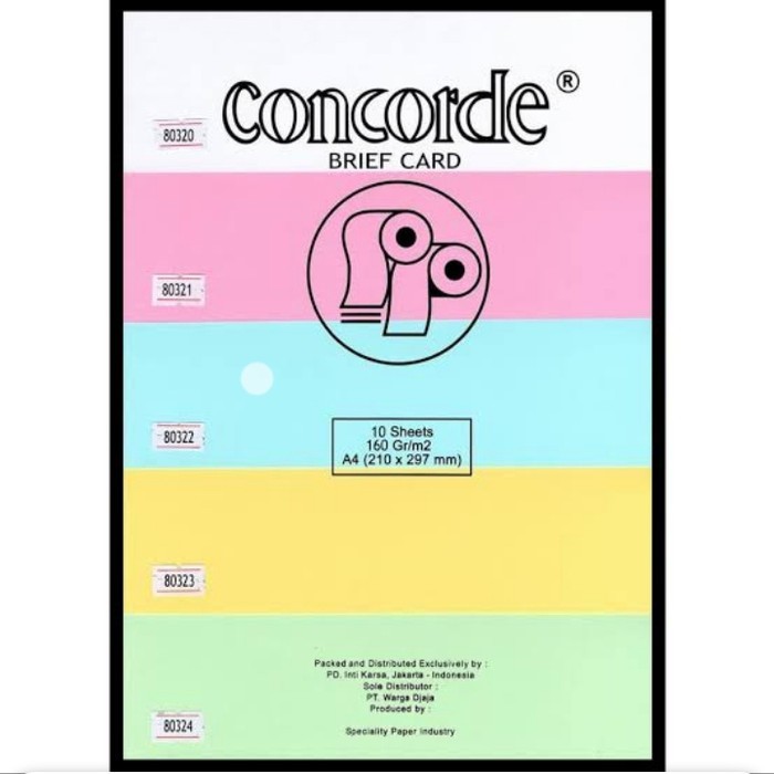 

[ PACK ] Kertas Concorde Piagam Sertifikat - 160 gr A4 MURAH!