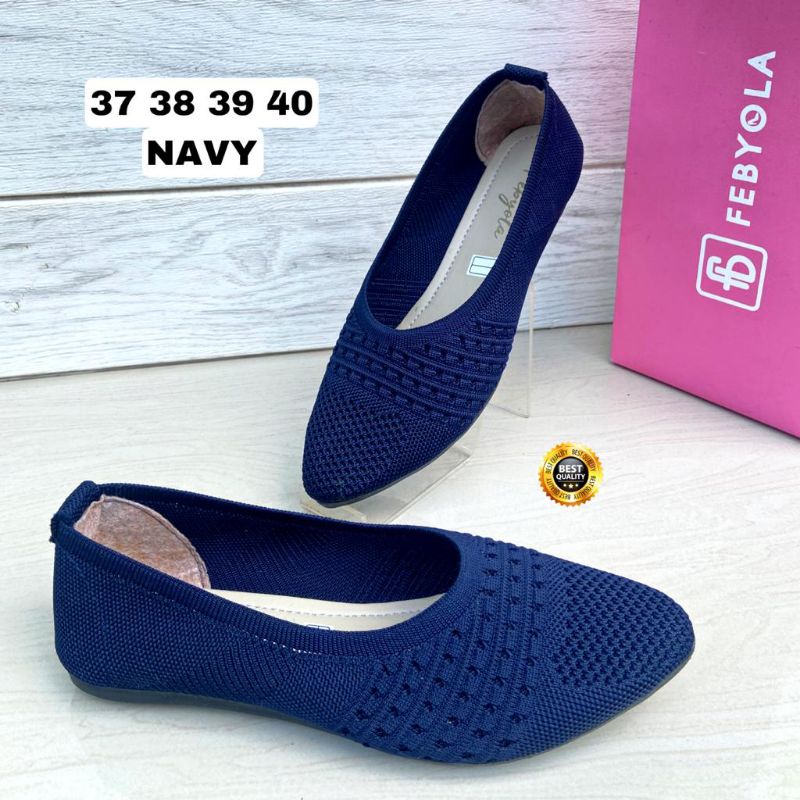 flat shoes rajut febyola