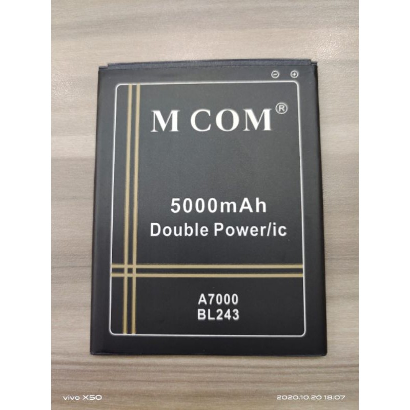Baterai M-com lenovo Bl243/A7000 double power