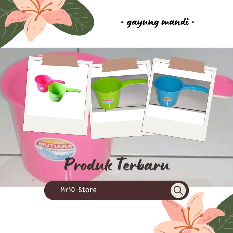 gayung mandi bahan plastik