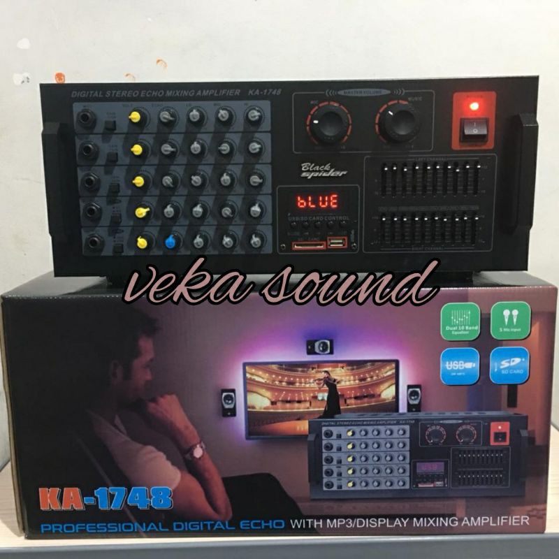 AMPLIFIER BLACKSPIDER KA-1748 AMPLI KA - 1748