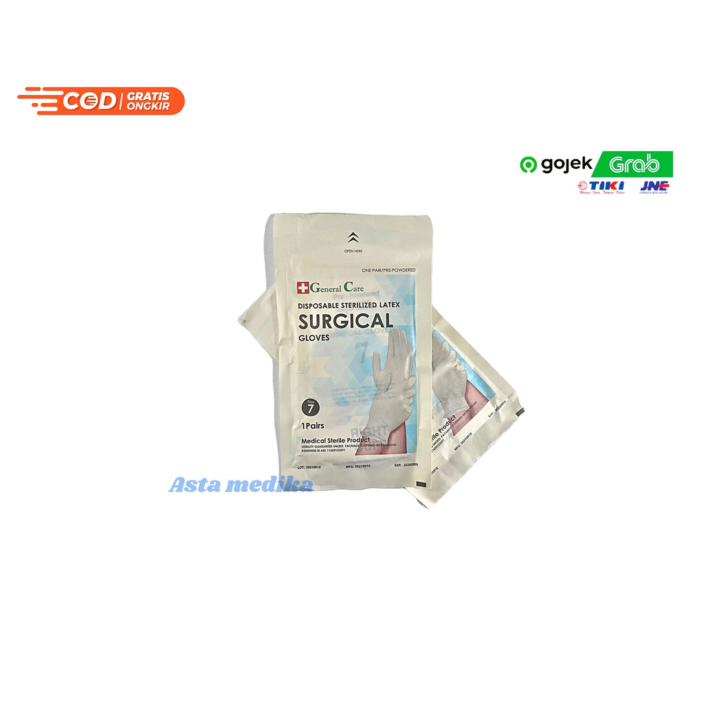 Latex Surgical Gloves Ansell Gammex No 6  6.5  7  7.5  8 Free Powder Handscoon steril Ansell Gammex Ukuran 6  6.5  7  7.5  8 Latex Textured Sarung Tangan Sterile Powder Free Ansell Gammex