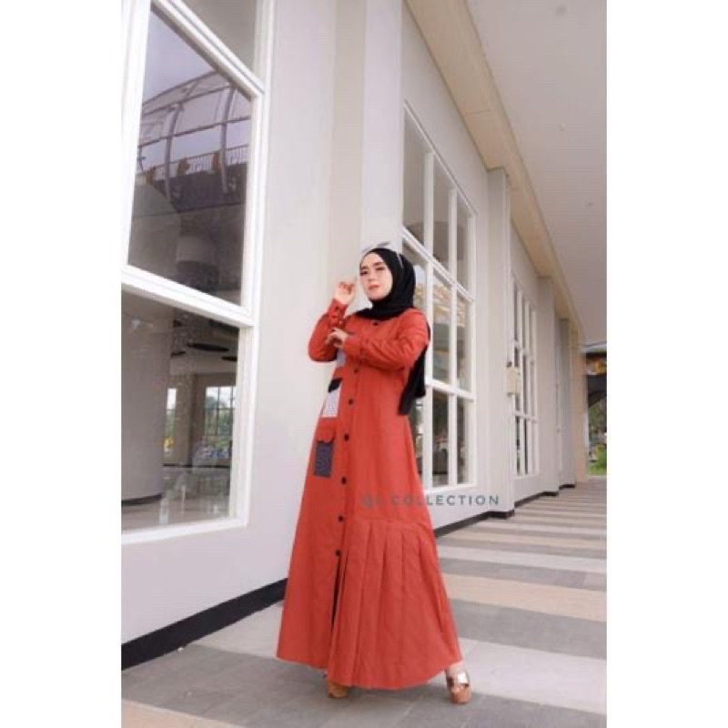Gamis Maxi Dress Brand QL Queen Lazuard Original Import Premium