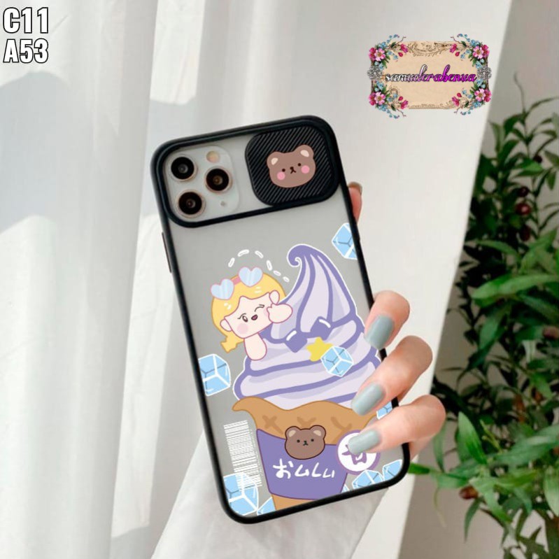 SS078 SOFTCASE slide KARAKTER  OPPO A15 A37 NEO 9 A5 A9 A52 A92 A53 A54 A16 A31 A3S A5S F9 A7 A12 A11K F1S A59 RENO 4 4F 2020 SB2912