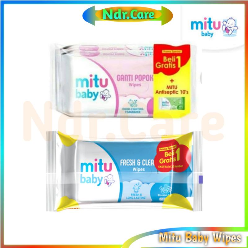 Mitu Wipes kemasan ekonomis 1free1