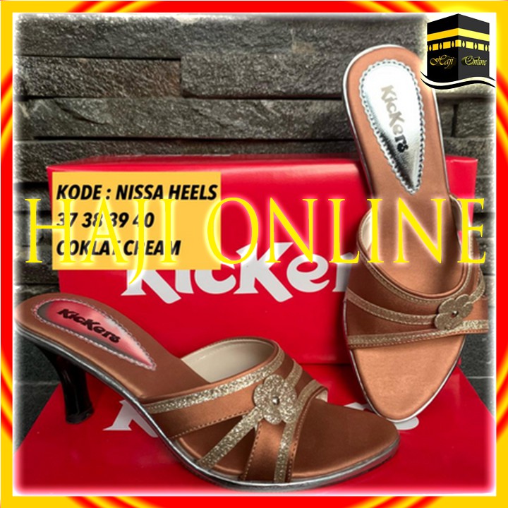 Sandal Slop Wanita Heels Nissa