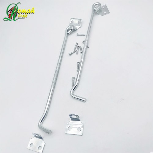 Hak angin besi ulir 8" KODAI chrome 1pcs