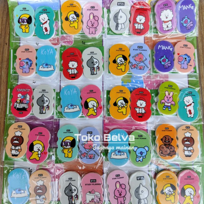 Penghapus Eraser 2 pcs Unik Imut / Alat Tulis