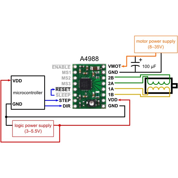 A4988 Reprap Stepper Motor Driver CNC 3D Print dan lainya