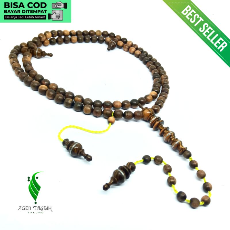 Tasbih Kayu Galih Tesek Sulaiman Asli, Kualitas Tasbih Antik Super Size 8mm, Tasbih 99 Butir, Tasbih Muslim, Tasbih Kayu Langka Bertuah Nusantara