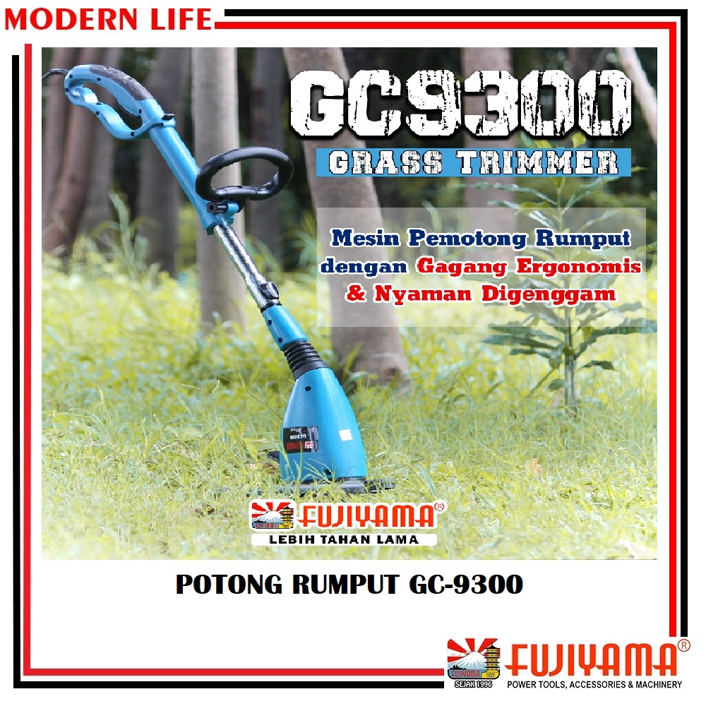 FUJIYAMA GC9300 MESIN POTONG RUMPUT SENAR GRASS TRIMMER GC 9300