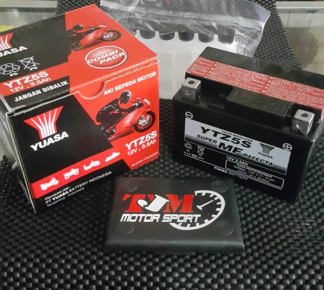 AKI KERING YUASA SATRIA FU,VARIO CBS/PCX/SONIC 150/SUPRA GTR MF YTZ 6V MF YTZ 5 / GS GTZ 7S 6 AH ALL
