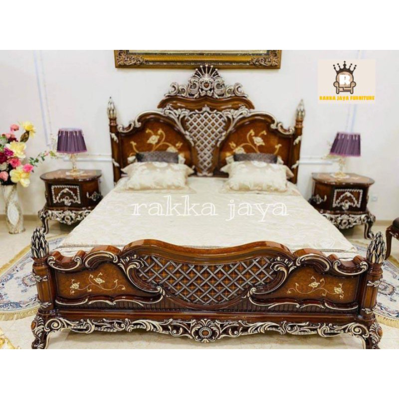 SET DIPAN + 2 NAKAS UKIR FULL JATI SOLID MEWAH