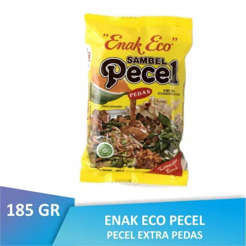 

SAMBEL PECEL 185 GR ENAK ECO / BUMBU MASAK INSTAN / MASAKAN KHAS JAWA TIMUR / BUMBU KACANG