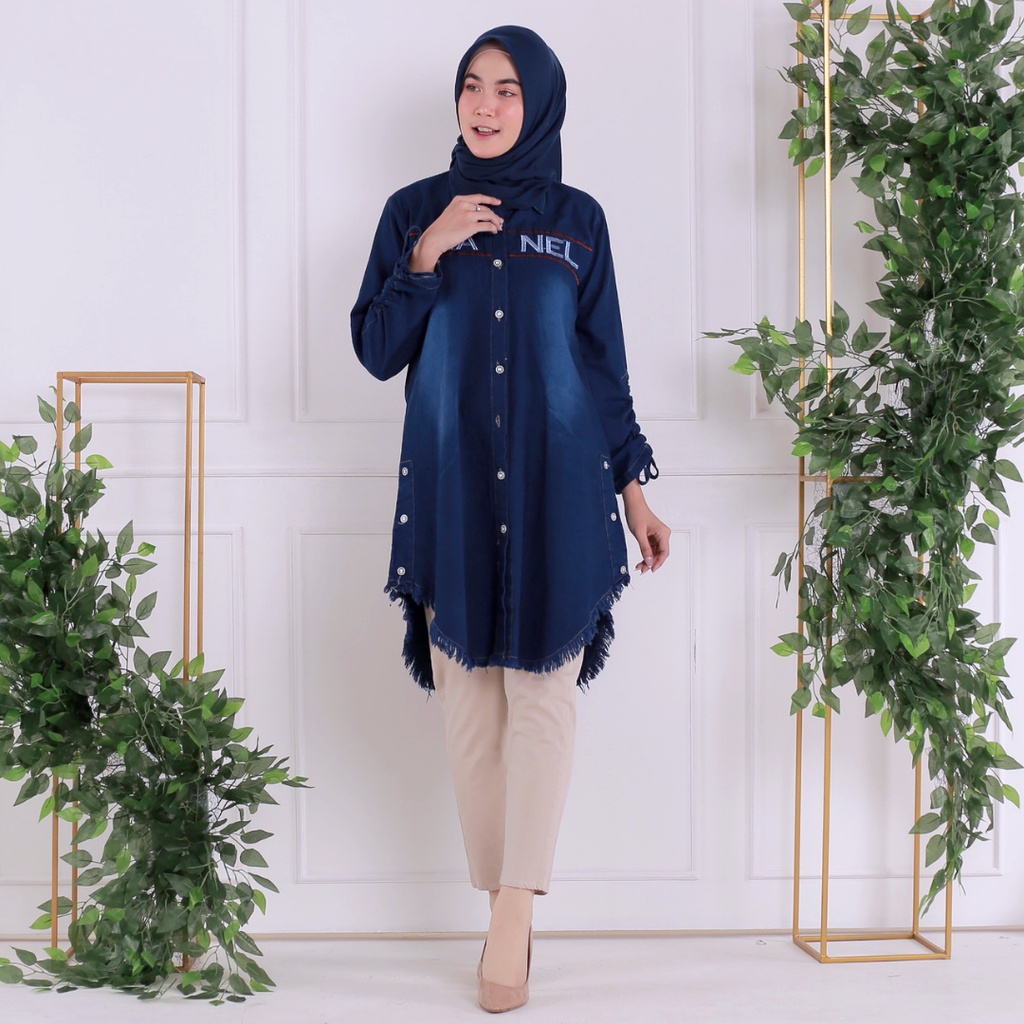 TUNIK WANITA,TUNIK TERBARU,ATASAN WANITA HIGHT QUALITY MANDA VARIASI FULL JENS PREMIUM
