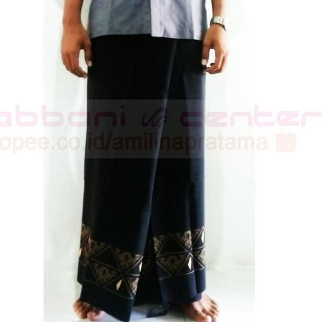 HXG-09  Model Pakistas Keren Rabbani Suci Nyaman Grosir Sarung rabani al quds palestine hitam putih