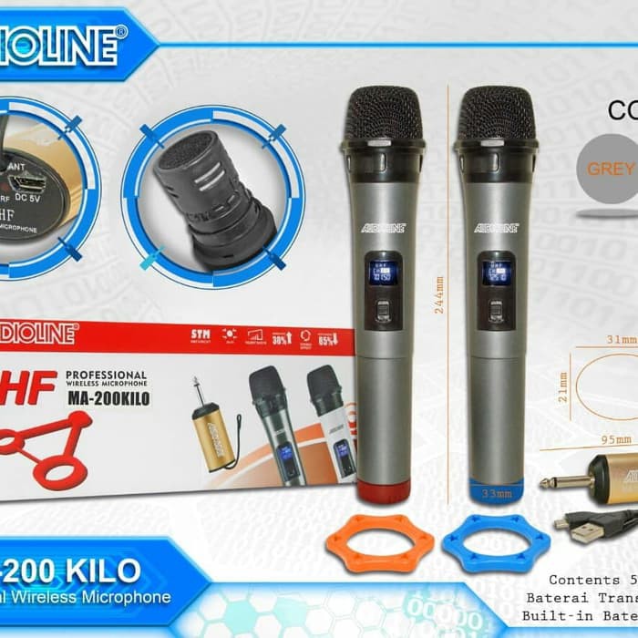 Mic wireless Audioline MA 200 KILO Uhf