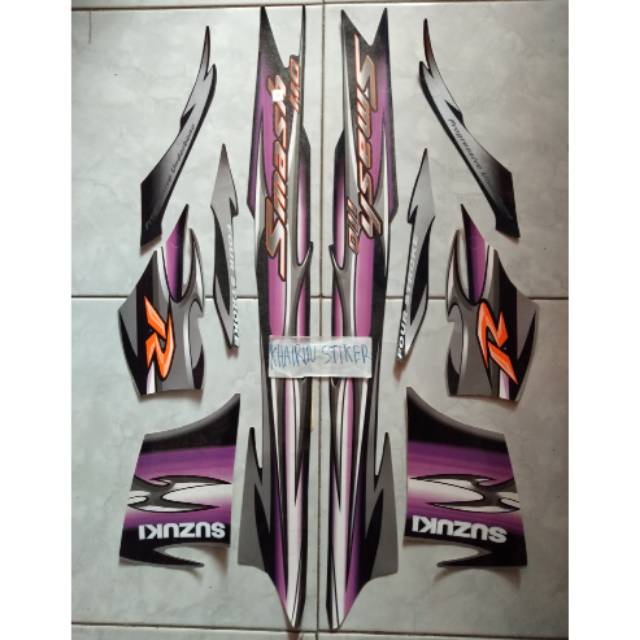 Striping smash new silver hitam ungu 2006